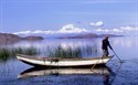 Bote en el Lago Titicaca