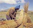 Construcción de una balsa de totora