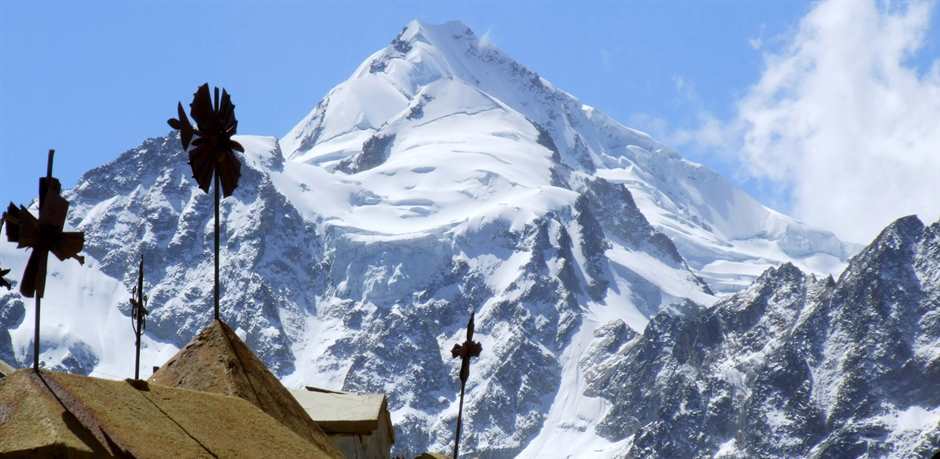 View of Huayna Potosí - 6088 m.