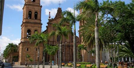 Main square with cathedral in the background