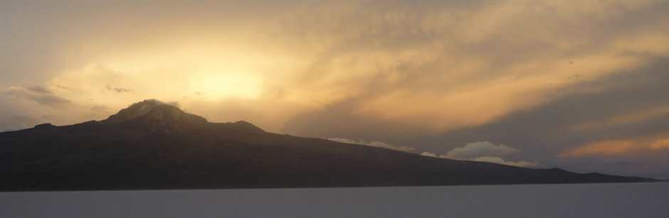 Vulcano Tunupa al tramonto